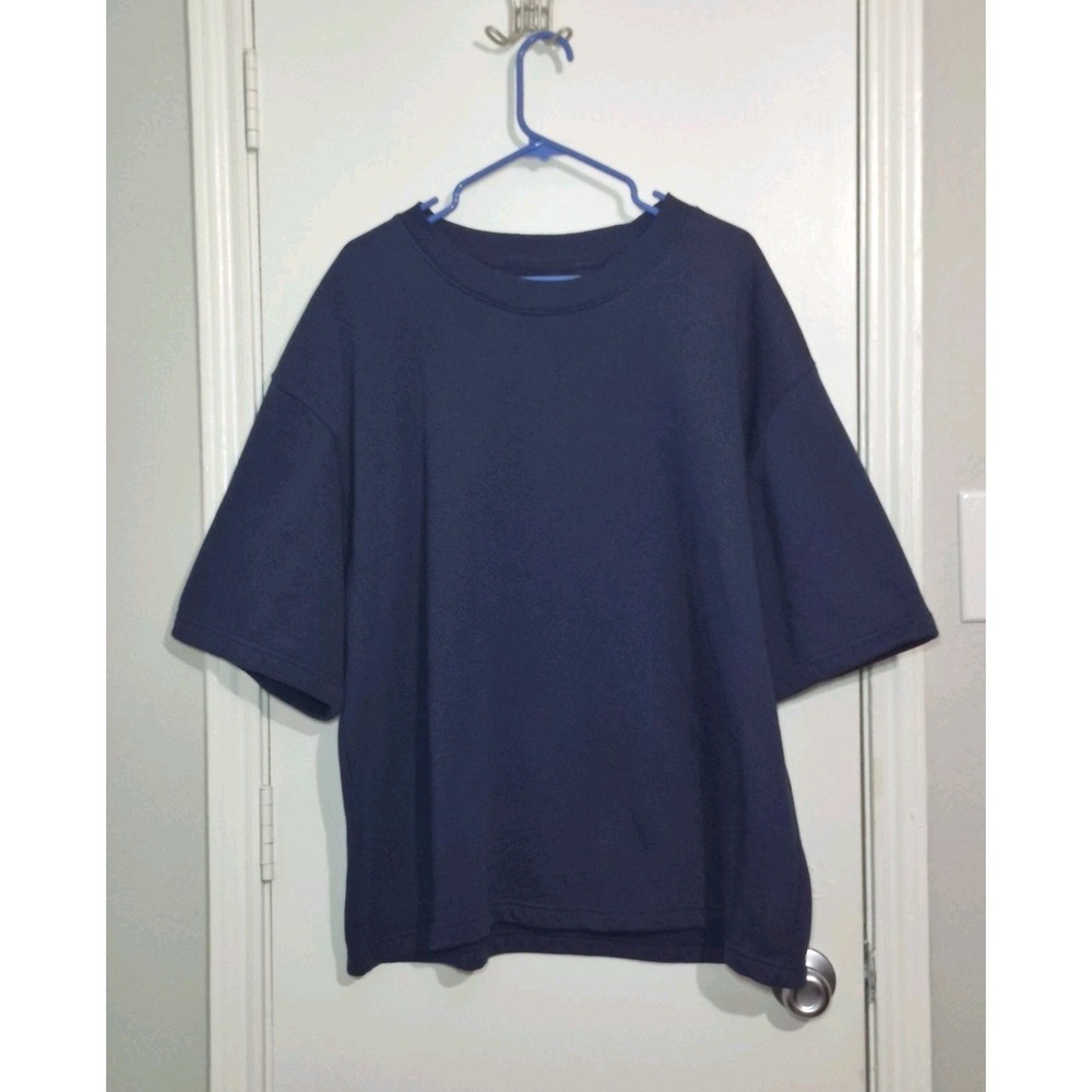 Knickerbocker Vintage Mens‎ Pullover Sweatshirt Size XL Blue Minimalist Fleece